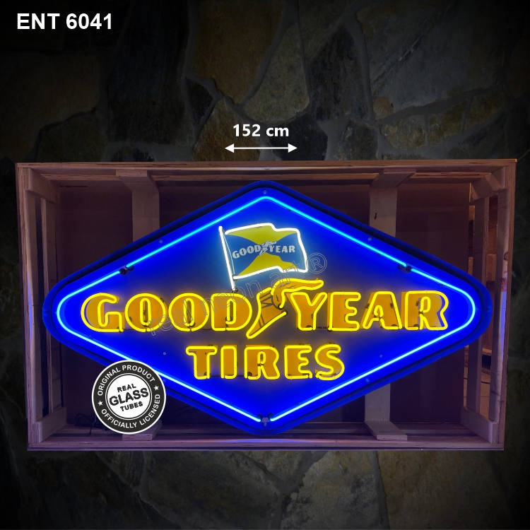 ENT 6041 Good Year Tires XL neon cars motor bikes