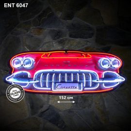 ENT 6047 Chevrolet Corvette grill neon XL in metal case fifties