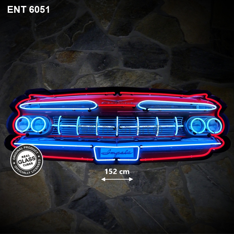 ENT 6051 Chevrolet Impala grill neon XL sixties