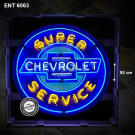 ENT 6063 chevrolet super service neon extra large