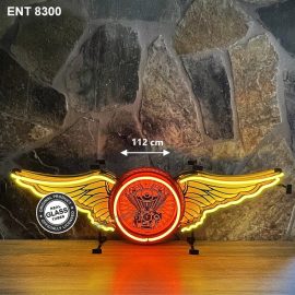 ENT 8300 V twin wings neon Harley davidson