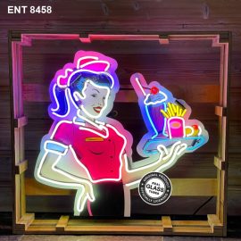 ENT 8458 fifties waitress neon large final