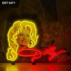 ENT 8471 Dolly Parton neon sign vintage highway American singer neonfactory neon designs logo Signs USA