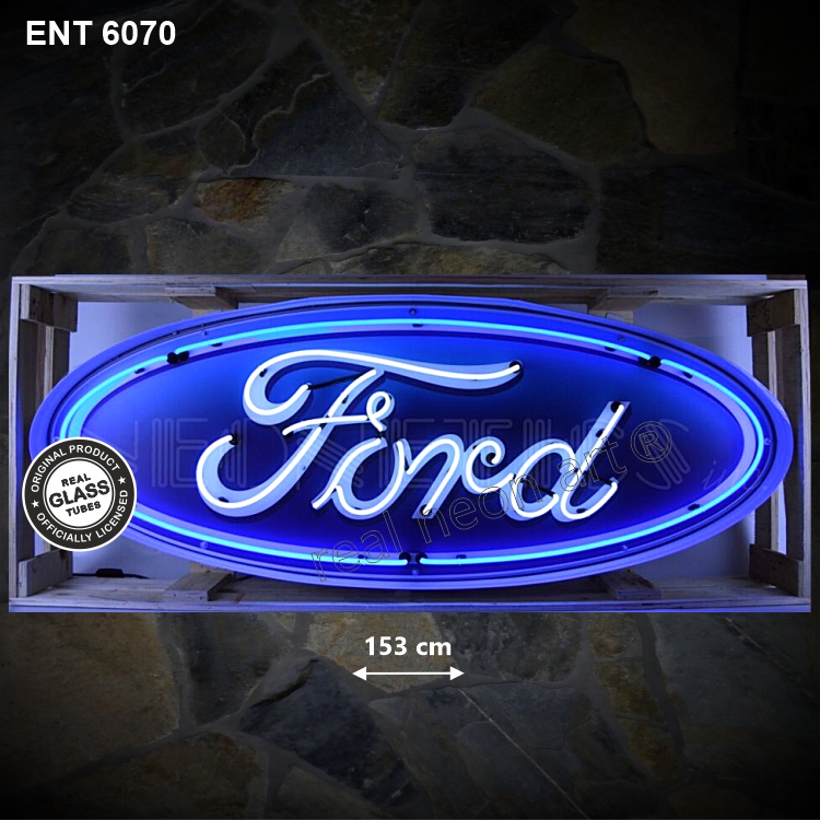 ENT 6070 Ford oval logo XL neon sign vintage automobile car American tractor neonfactory neon designs logo Signs gasoline USA American sale shop