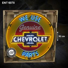 ENT 6078 Chevrolet parts XL neon sign vintage automobile car American tractor neonfactory neon designs logo Signs gasoline USA American sale shop