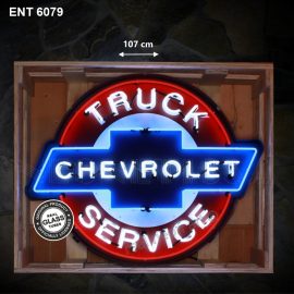 ENT 6079 Chevrolet truck service XL neon sign vintage automobile car fifties American tractor neonfactory neon designs logo Signs gasoline USA American sale shop