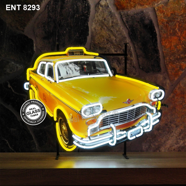ENT 8293 Checker New York taxi neon sign automotive neonfactory neon designs scooter logo fifties motorcycle brands checker