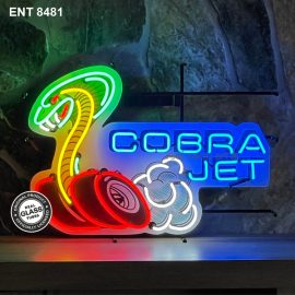 ENT 8481 cobra jet neon sign vintage automobile American shop neonfactory neon designs logo Signs USA gasoline fifties